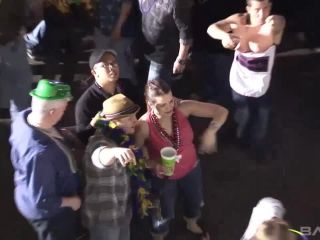 Martha Flashes Her Tits During Mardi Gras Festivities BBW!-2