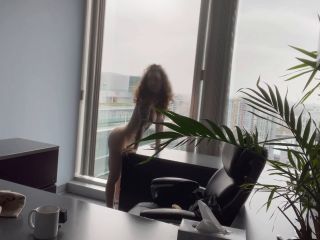 I Fuck My MILF BOSS Against Her Office Window-7