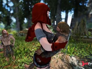 [GetFreeDays.com] Giant Red Riding Hood Part 1 - Skyrim Giantess Sex Video April 2023-2