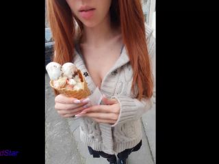 Miss Red Star - Random Guy Offered to Busty Teen Ice Cream for TITFUCK... So I DID IT - Young-0