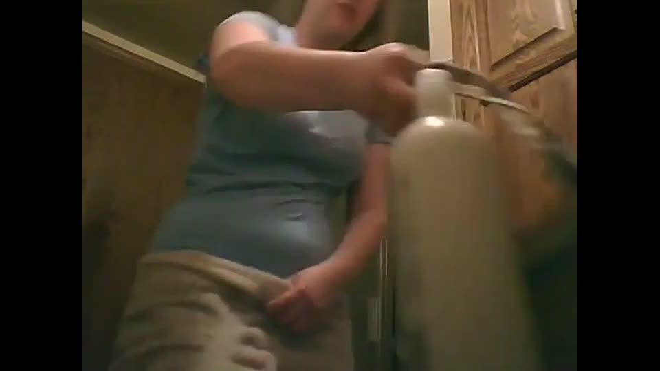 Chubby girl showers on a hidden camera