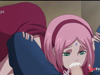 [GetFreeDays.com] Poniendo Bajo un Genjutsu a Sakura para que nos de Una Mamada - Sarada Rising Adult Clip October 2022-8