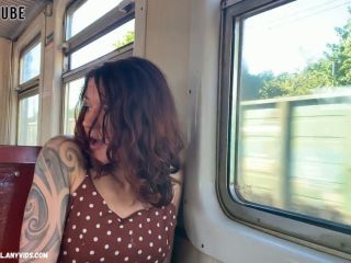  MarshSwallow  Public Masturbation In The Train  Amateur porn-8