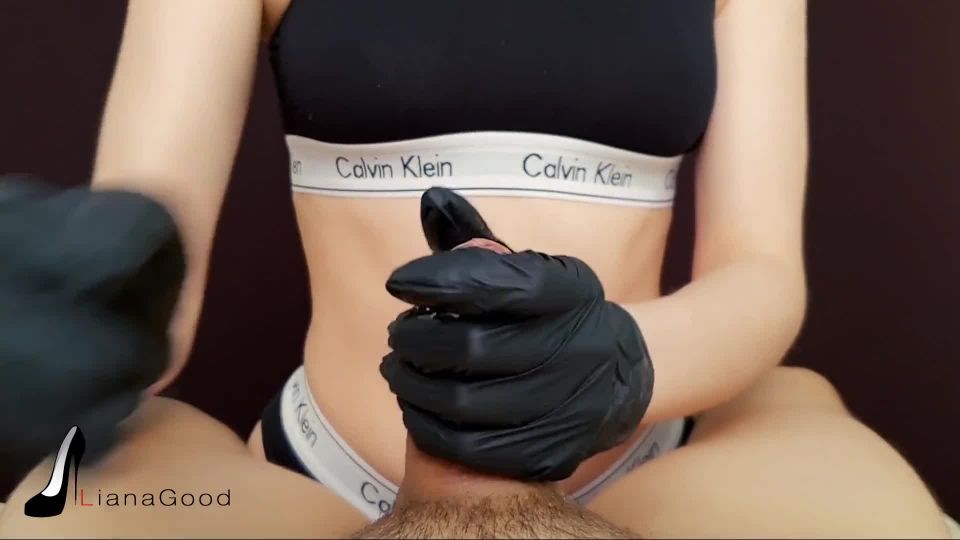 xxx video clip 42 desi femdom Liana Good - Black Gloves Handjob, pov handjob on femdom porn