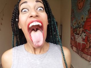 My big mouth and fat tongue black GoldenLace-1