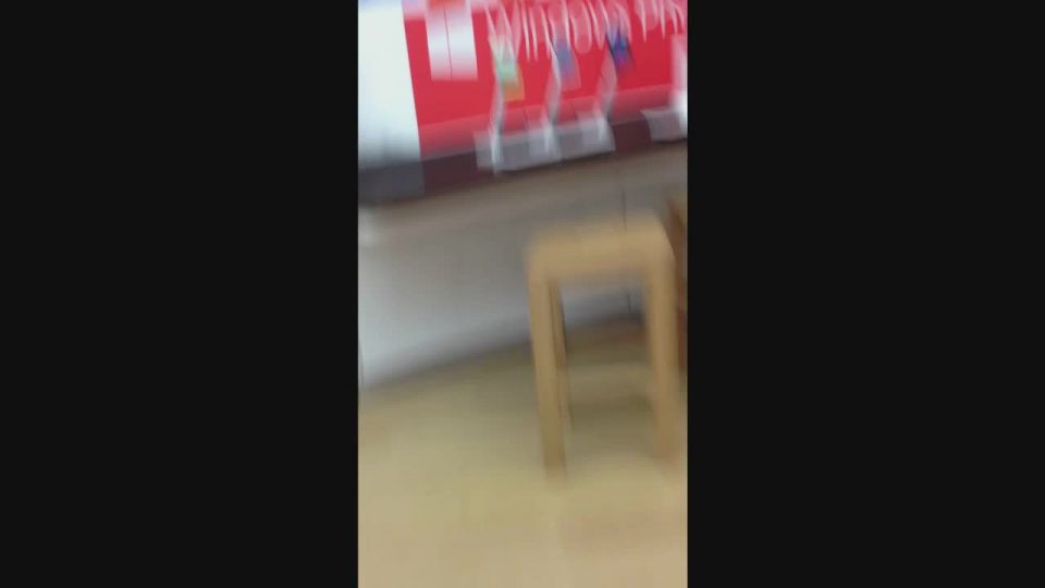 Schoolgirl bends her thick ass over the desk