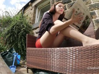 elise graves femdom pov | Sophia Smith - Garden Tights Tease | upskirt-6