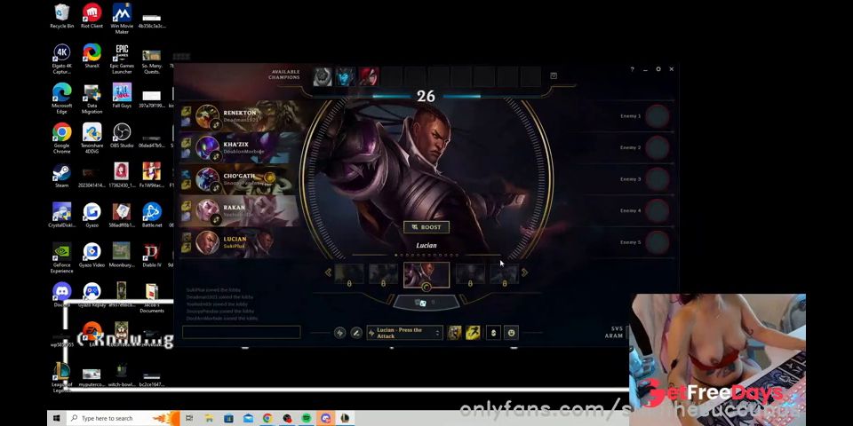 [GetFreeDays.com] Playing Lucian with my Lovense Inside Me - League of Legends FULL GAME Porn Film October 2022