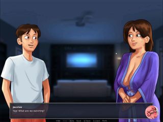 Summertime Saga #12  Watching A Porn Movie With My Stepmother  Gameplay-0