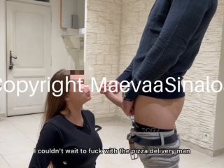 My Wife Fucks with the Pizza Delivery Boy and she Swallows his Cum.-9