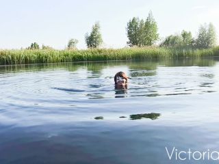 Victoria Wet - masturbation in the lake - fingering out - Outdoors-2