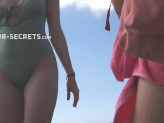 Wet swimsuit reveals hot pussy-4