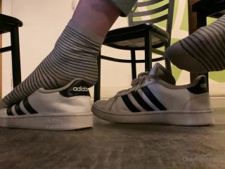 Freckled Feet11-02-2021 - Public shoe play with my adidas at the bar $-1