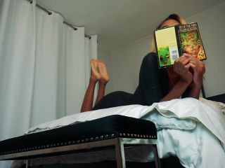 online porn clip 44 Goddess Vida - Little Black Leather Dress ans Foot Worship Ignore Session on black porn fetish finder-5