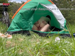 [GetFreeDays.com] Sex of a Real Couple in a Tent Camp. He Almost Cum Inside Me From Overstimulation Porn Video October 2022-6